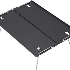 Folding Camping Table, Portable Ultra Lightweight Aluminum Alloy Foldable Table, Multifunctional Compact Backpacking Table with Carrying Bag for Outdoor, Beach, Picnic, Backyards, BBQ
