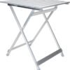 Large Aluminum Side Table - Features Easy Setup & Supports Up to 110lbs - 19.5 L x 20” W x 24.25” H - Great for Camping, RVing & More - Folds to 2” (W) for RV Storage and Organization (51891)