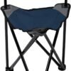 Lightweight Portable Tripod Camp Chair, Includes Carry Bag,polyester,steel - Navy/Gray